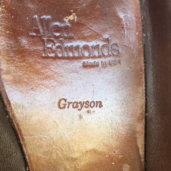 Allen Edmonds Grayson Style Men Size 10 Blk Leathe main image 5